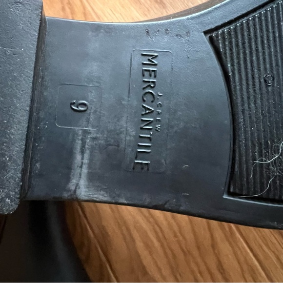 J Crew Mercantile black Chelsea rain boots size 9 - Picture 3 of 5